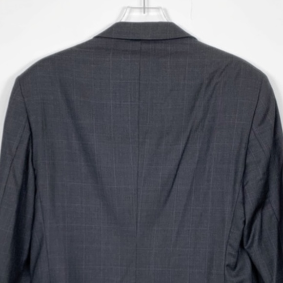 Coppley Charcoal Windowpane 2 Button Suit Jacket - Picture 6 of 8